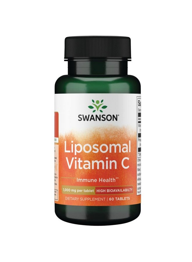 Swanson Liposomal Vitamin C - High Bioavailability 1,000 mg 60 Tabs - Image 1