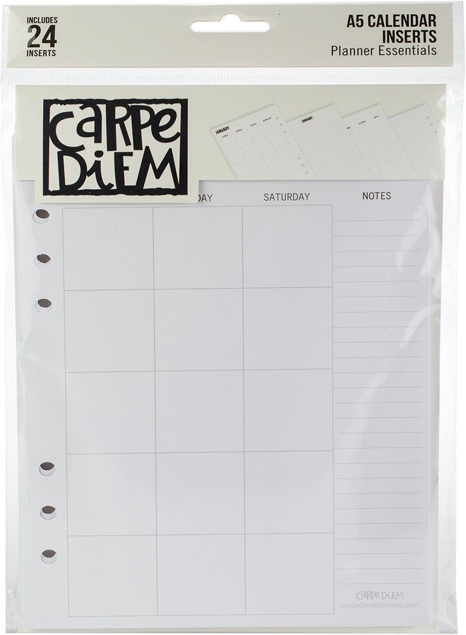 Simple Stories Simple Carpe Diem A5 Planner Double-Sided Inserts, Multicolor - Image 1