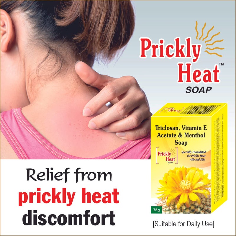 Pil Prickly Heat Soap | Medicated Soap with Triclosan | Anti Bacterial & Anti Inflammatory | Treats Rashes & Itchiness | 75 g Each (Pack of 4) - Image 5