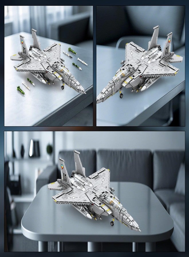 Reobrix F-15E Fighter Jet Building Sets for Adults, Military Fighter Bombers Display Model 33034, Strike Eagle Military Plane Collectible Set, Toys Gifts for Aviation Fans Boys Girls 14+ (2216 PCS) - Image 3