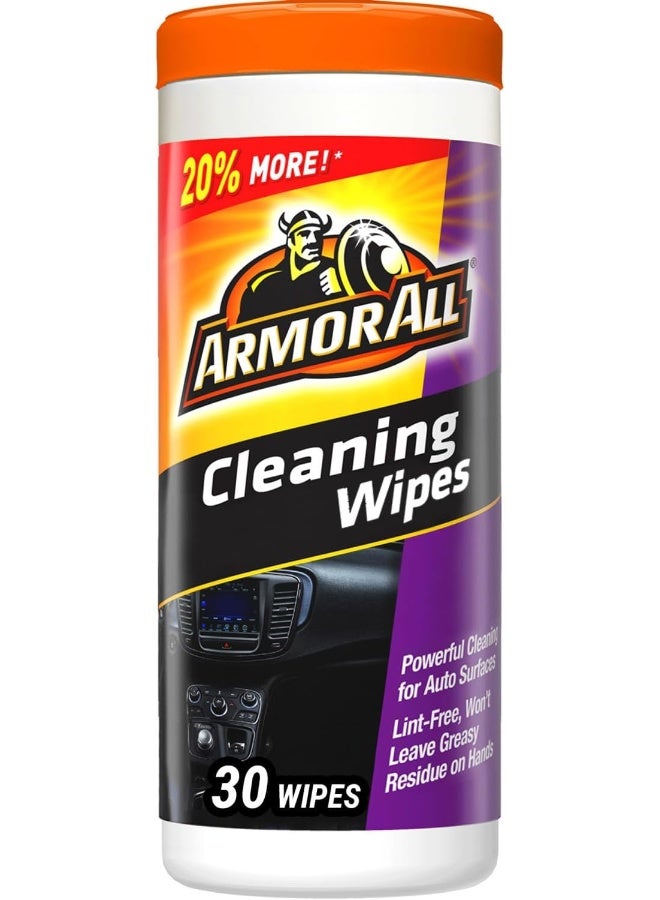 Armor All 17497C 30 Count Cleaning Wipes (25Ct + 20%) - Image 1
