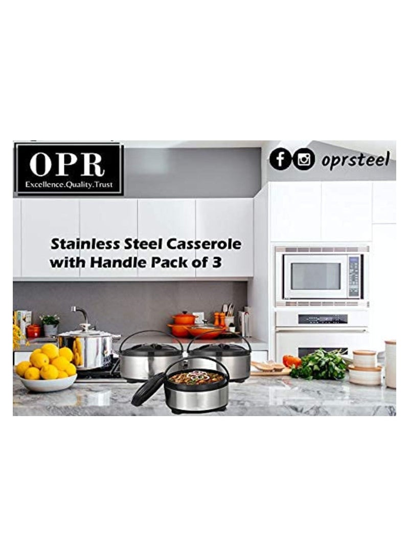 opr Stainless Steel Thermosteel Hot Case Combo Pack Of 3 - Image 5