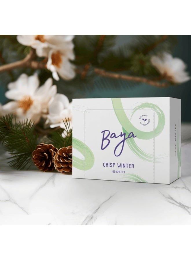 Baya Laundry Detergent Sheets Crisp Winter 30 Sheets - Image 5