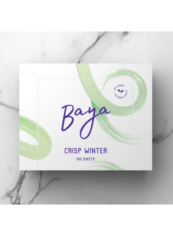 Baya Laundry Detergent Sheets Crisp Winter 30 Sheets - Image 1