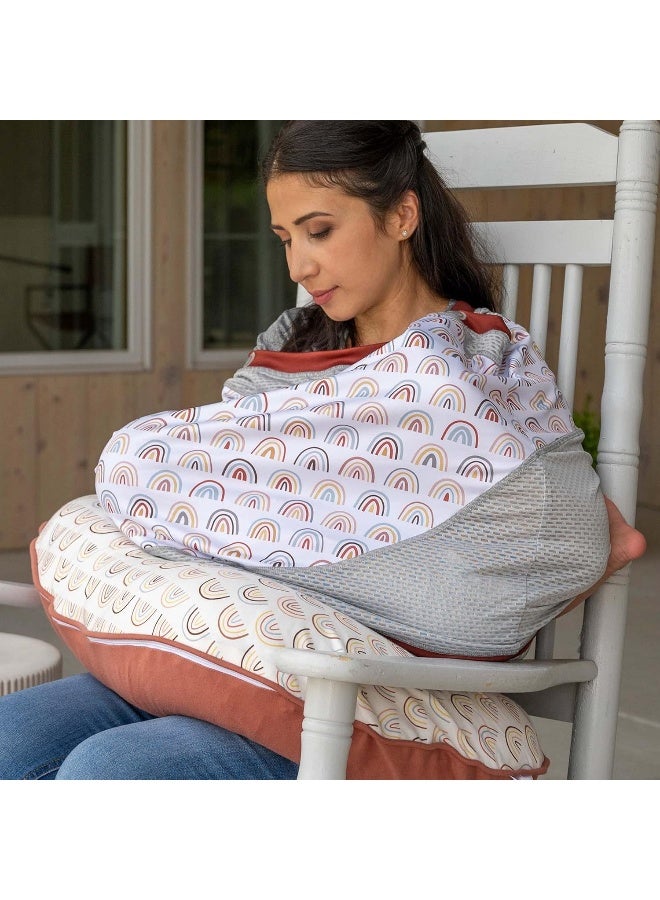 Boppy 4 and More Multi-use Cover | Spice Rainbow Arches - Image 5