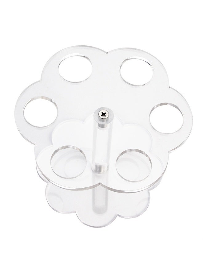 Ice Cream Cone Holder Stand Cupcake Stand with 6 Holes Capacity Clear Clear Acrylic Cone Display Stand Weddings Baby Showers Birthday Parties Anniversaries Christmas Candy Decorative - Image 3