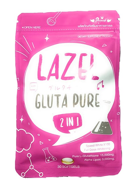 Lazel Gluta Pure 2-In-1 Glutathione Anti Aging Softgels
