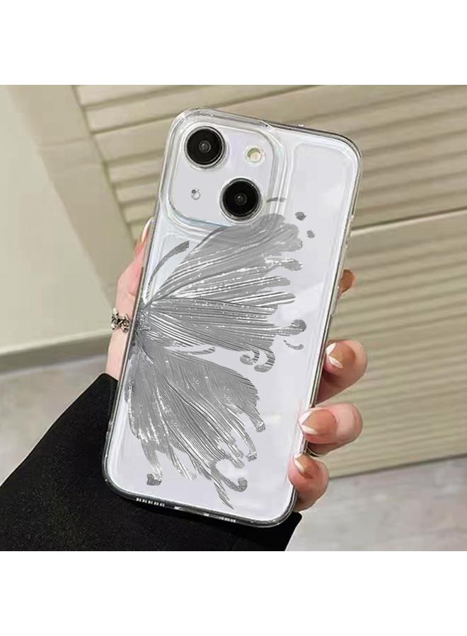 S-TOP Case For iPhone 15 Plus Butterfly Pattern Transparent TPU Phone Case - Image 1