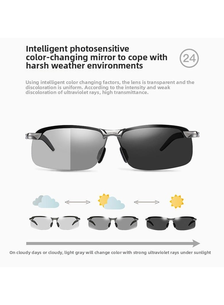 Ucanbe Multi‑Functional Men’s Sunglasses – UV400 Polarized Day & Night Vision for Driving, Cycling & Fishing - Image 3