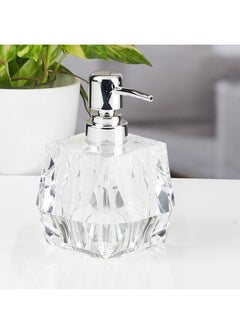 Happy Home Acrylic Soap Dispenser Durable Lotion Pump Refillable for Kitchen or Bathroom 180Ml  - Image 2