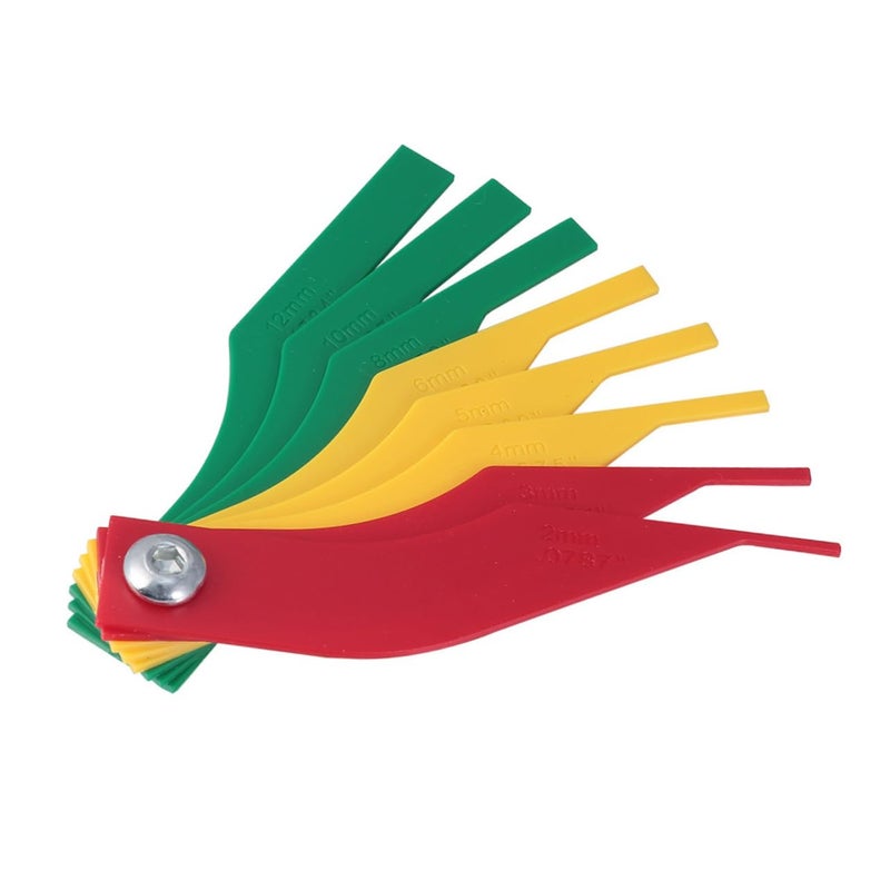 Brake Pad Thickness Gauge Tester 2Pcs Set Durable Measuring Tool Essential Automotive Maintenance - Image 1