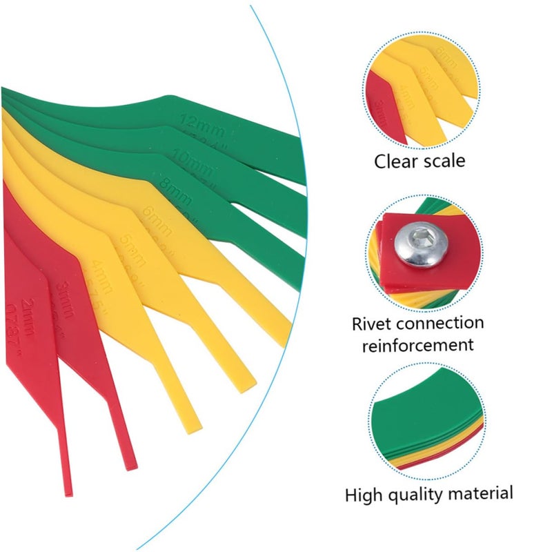 Brake Pad Thickness Gauge Tester 2Pcs Set Durable Measuring Tool Essential Automotive Maintenance - Image 5