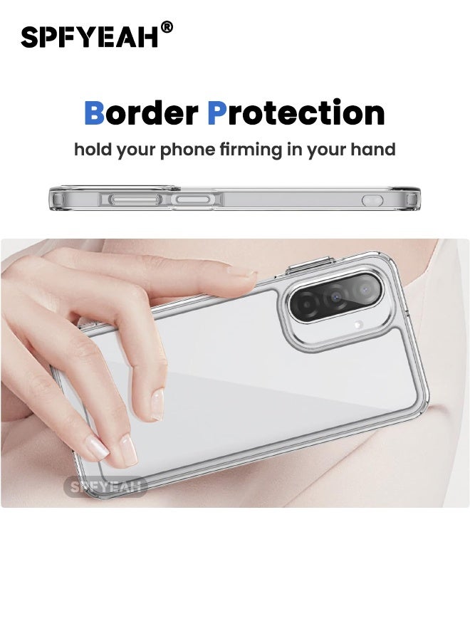 SPFYEAH [3-in-1] Samsung Galaxy A17 Case with HD Tempered Glass Screen Protector & Camera Lens Protector, [Anti Drop][Anti Scratch][Anti Slip][Anti Fingerprint] Clear Acrylic Hard Case Cover for Samsung Galaxy A17 6.7 inch, Clear - Image 5