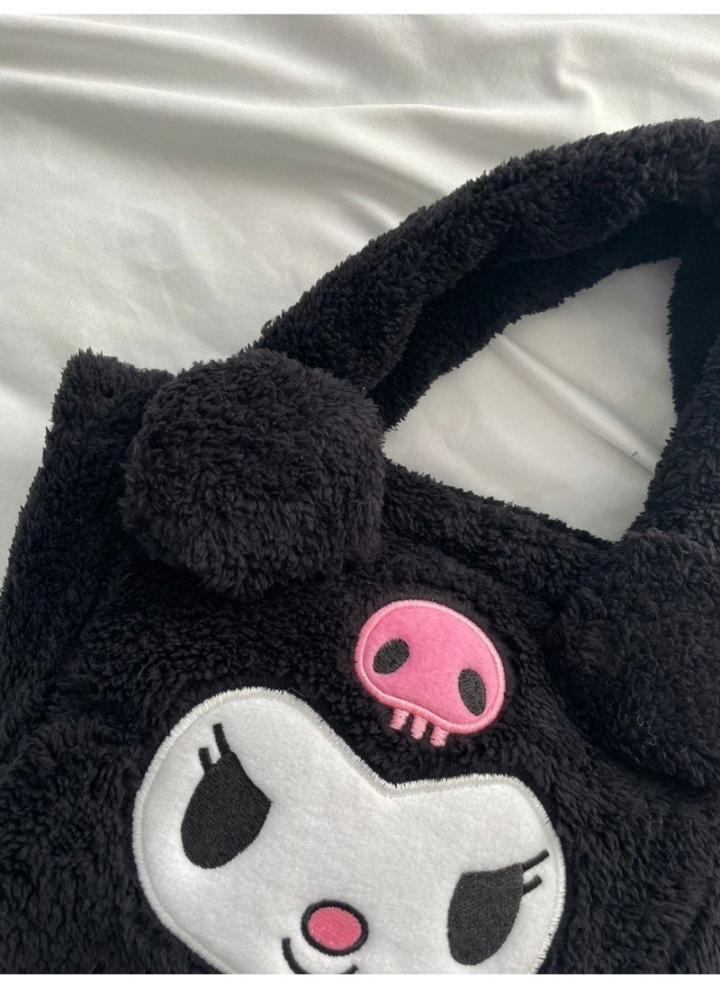 Planet Boutique Black Anime Sanrio Kuromi Kawaii Plush Handbag Black - pzsku/ZB945AC0A36C7086E0B34Z/45/_/1730837811/1c064cac-a660-4815-b3a1-39ac223a359e