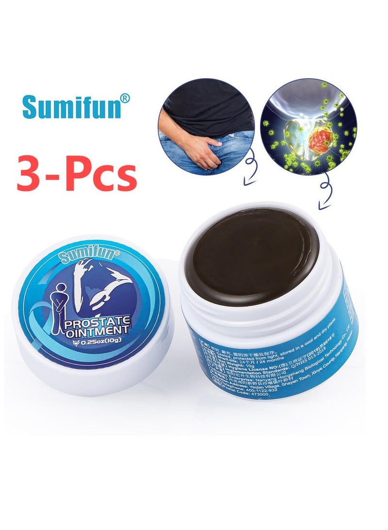 سوميفون مرهم البروستاتا المكون من 3 قطع، يخفف من كثرة التبول ويحسن صحة البروستاتا بشكل عام للرجال - Image 1