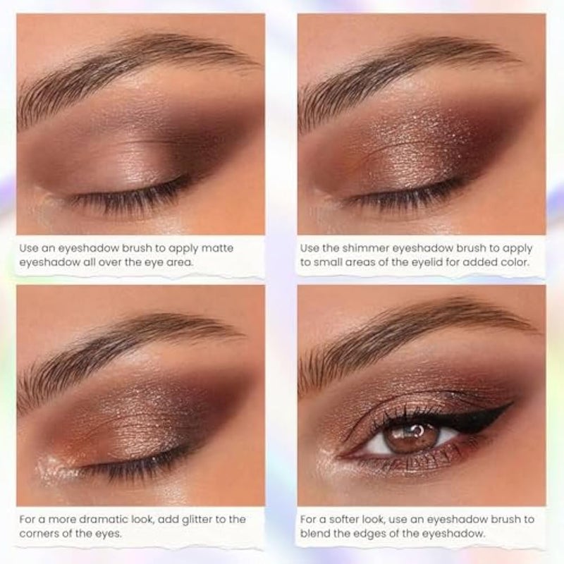 Marshmallow 56 Shades Matte and Shimmer Eye Shadow Palette Makeup Glitter Eyeshadow Palette Colorful Pressed Powder Makeup Pallet for Women - Image 5