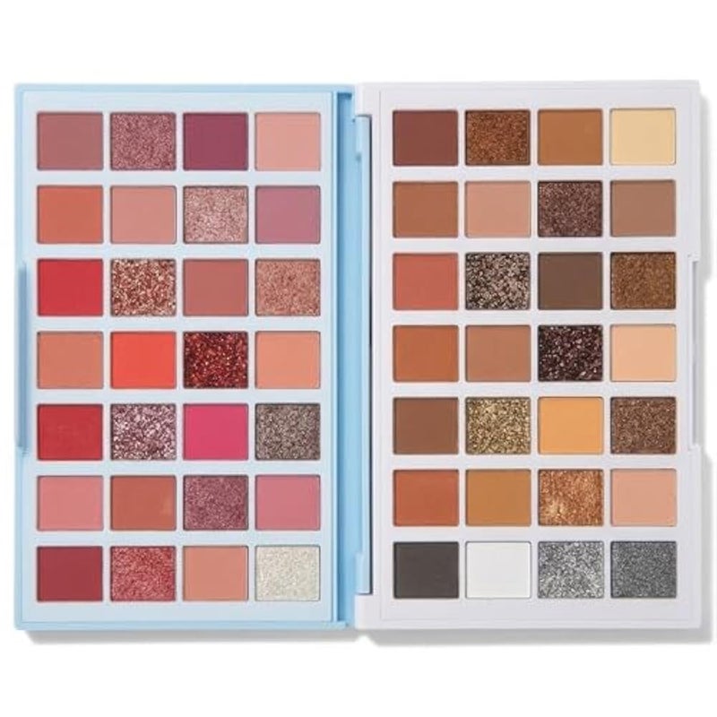 Marshmallow 56 Shades Matte and Shimmer Eye Shadow Palette Makeup Glitter Eyeshadow Palette Colorful Pressed Powder Makeup Pallet for Women - Image 2