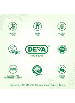 ديفا مكمل غذائي نباتي من DEVA Omega-3 DHA EPA، كبسولة هلامية ناعمة مرة واحدة يوميًا 300 مجم - كاراجينان، جيلاتين وخالي من الجلوتين - زيت طحالب غير سمكي وأحماض دهنية - 90 كبسولة هلامية  - Image 3