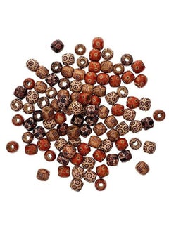 Excefore 950pcs 12mm Mixed Painted Drum Wood Spacer Beads Wooden Beads for DIY Jewelry Making Hair Accessories  - Image 1