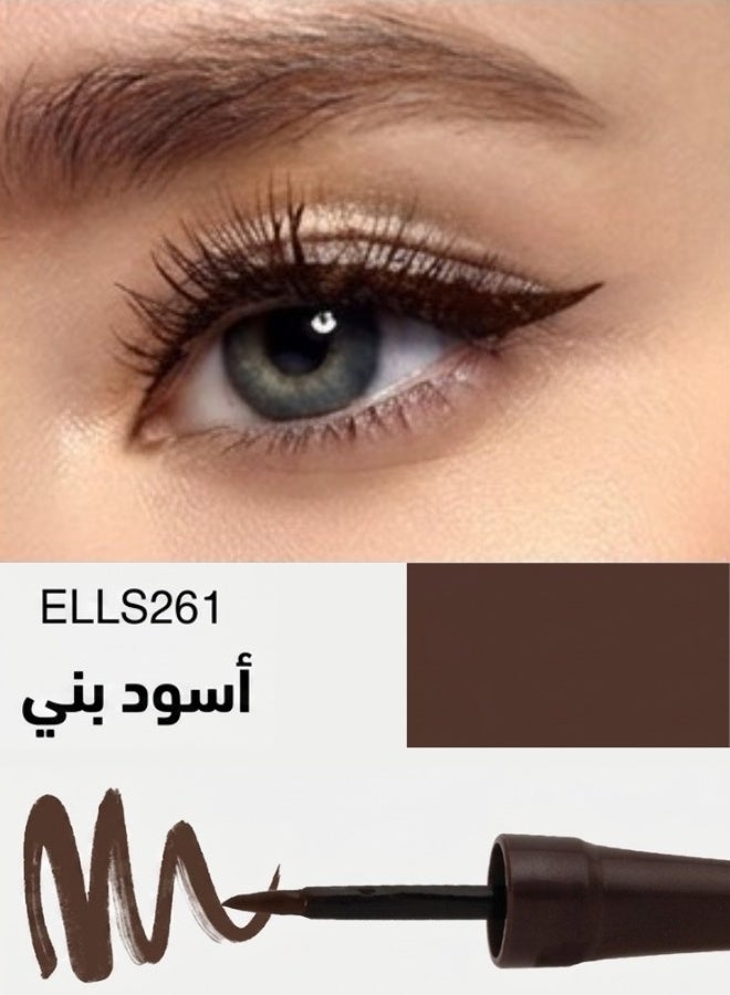 بالاديو آيلاينر سائل، مقاوم للتلطخ ويدوم طويلاً، ELLS261 - بني أسود - Image 2
