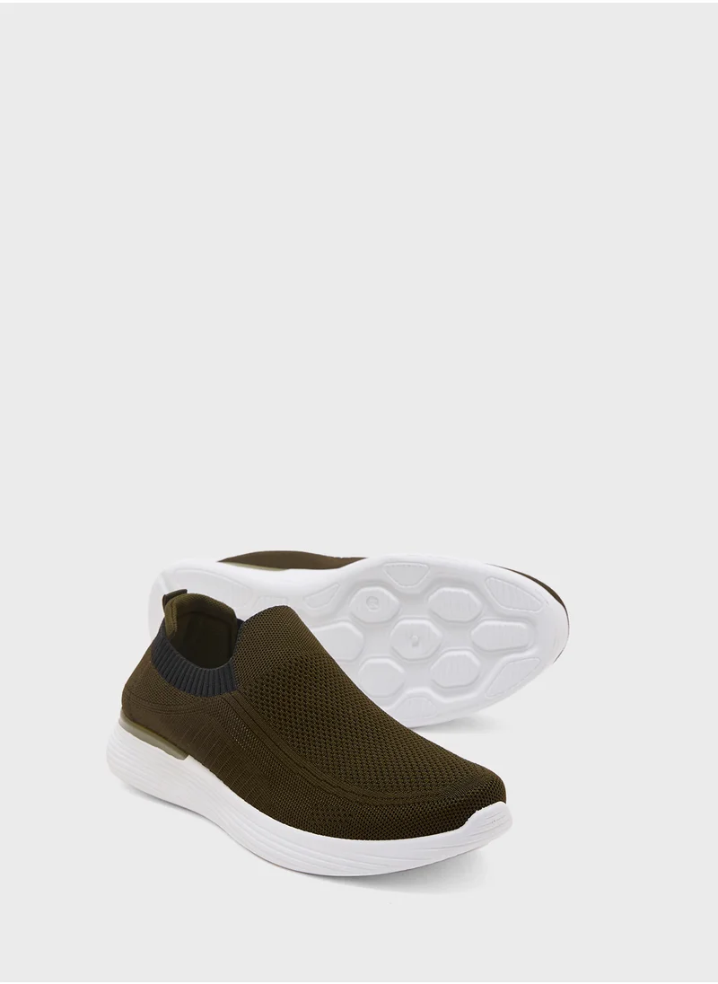 سفنتي فايف Knitted Casual Slip Ons