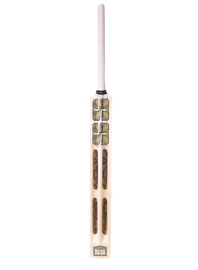 SS Sunridges TABAKH SS Soft Pro Premium Kashmir Willow Leather Ball Cricket Scoop Bat Adult Size - Short Handle (Cover Included) - Image 2