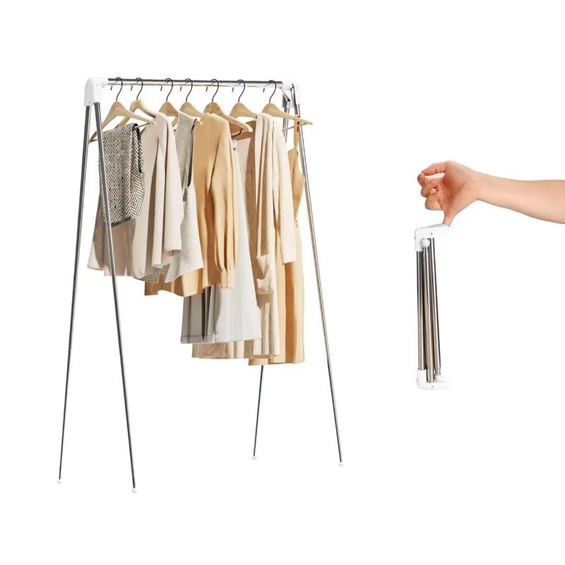 URZCT Travel Garment Rack ,Portable and Foldableï¼ŒFolding Clothes Rack for Dance,Travel,Camping, Drying,RV, Indoor,Outdoor. A Collapsible Mini Clothing Rack. - Image 1