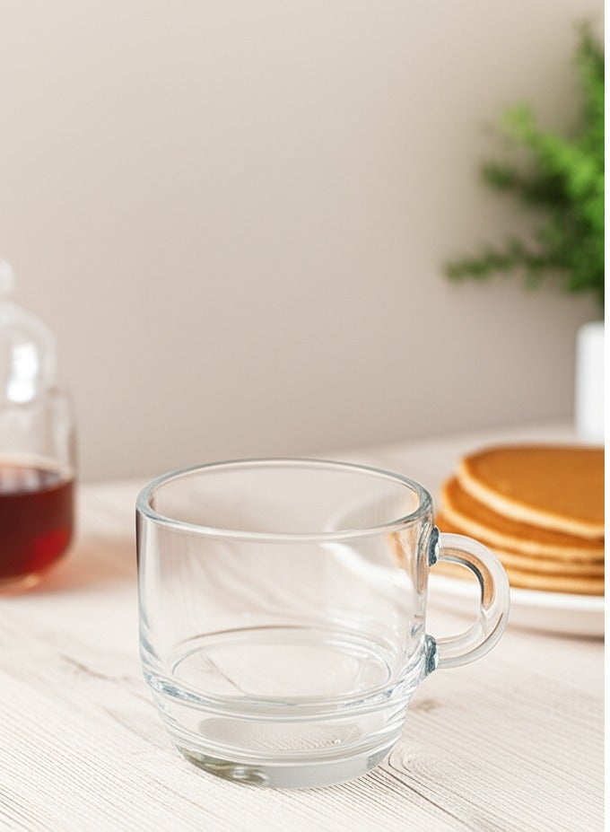 لاف طقم أكواب قهوة زجاجية شفاف مكوّن من 6 قطع 91مل - Image 3