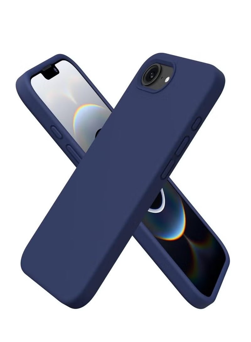 ELTRAZONE iPhone 16e Case Cover 6.1-Inch – Premium Silicone Protective Phone Case with Soft Microfiber Lining, Anti-Scratch Shockproof Bumper, Slim Fit Drop Protection, Durable & Lightweight Grip-Friendly Cover for iPhone 16e – Daily Use & Stylish Design Midnight Blue - Image 1