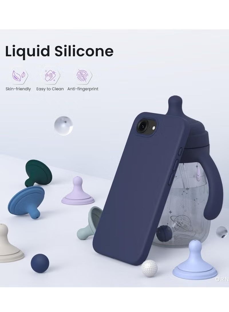 ELTRAZONE iPhone 16e Case Cover 6.1-Inch – Premium Silicone Protective Phone Case with Soft Microfiber Lining, Anti-Scratch Shockproof Bumper, Slim Fit Drop Protection, Durable & Lightweight Grip-Friendly Cover for iPhone 16e – Daily Use & Stylish Design Midnight Blue - Image 4