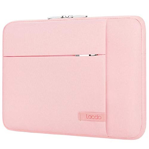 Lacdo Laptop Sleeve Case for 14 inch MacBook Pro M5 Pro/Max A3426 A3427 (2026), M5/M4/M3/M2/M1 A3434 A3112 A3401 A3185 A2918 A2992 2025-2021, 13.8 inch Microsoft Surface Laptop 7th Computer Bag, Pink - Image 1