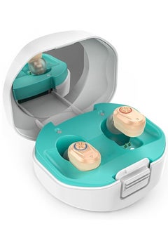 Hearing Aids for Seniors Rechargeable with Noise Cancelling, Hearing Amplifier for Adults with Severe Hearing Loss, 16 Channels Digital Chip Sound Process with Magnetic Contact Charging Box, A Pair