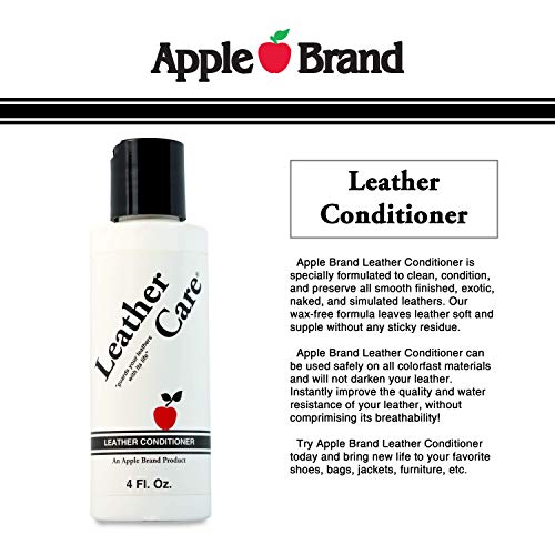 Apple Brand Wax-Free Leather Care Preservative and Conditioner - 4 Ounces - Image 3