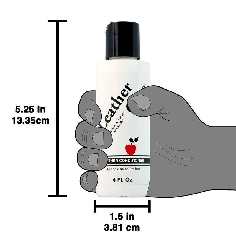 Apple Brand Wax-Free Leather Care Preservative and Conditioner - 4 Ounces - Image 4