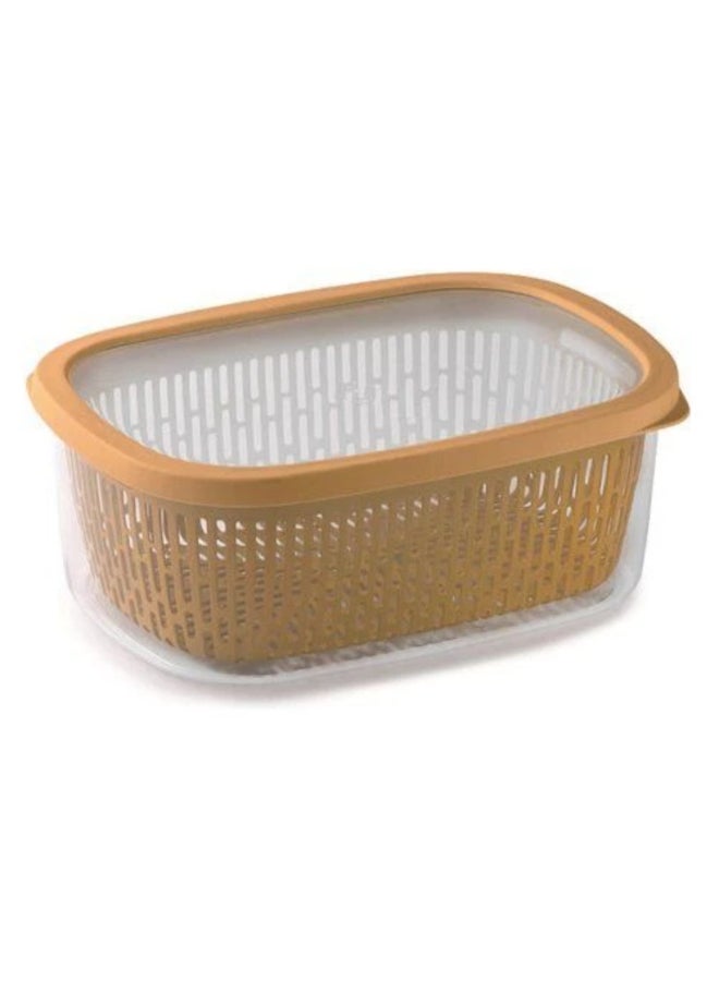 Snips Aroma Keeper Food Storage Container with Lid Mustard 4 L 079327 - Image 1