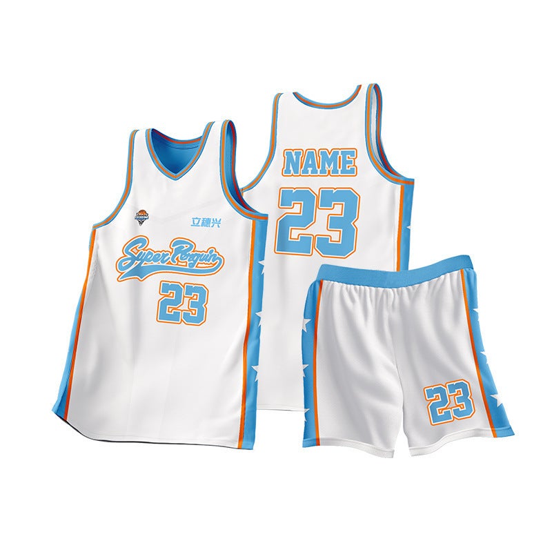 Full Body Digital Printing Summer Children'S Basketball Uniform Women'S Suit Outdoor Quick-Drying Sports Men'S Jersey Large Size Adult White - Image 5