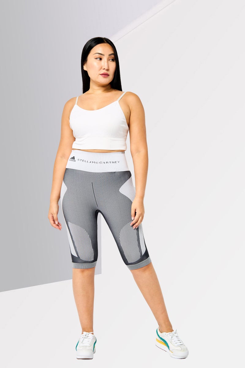 Adidas Adidas by Stella McCartney Women Sportswear Fit Training Cycling Shorts, Grey - Image 2