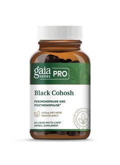 Gaia Pro Black Cohosh Herbal Supplements For Menopause Support Supports Hormone Balance For Women With Organic Black Cohosh 60 Vegan Liquid Phytocapsules (60 Servings)