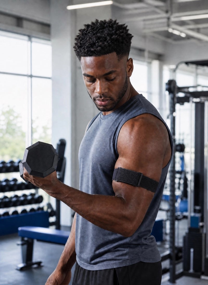 إس كولور حزام ذراع علوي متوافق مع سوار Amazfit Helio، قابل للتعديل من النايلون، مريح وقابل للتهوية ومرن ومقاوم للعرق، لتتبع الأنشطة اليومية والنوم والتعافي على مدار الساعة - Image 4