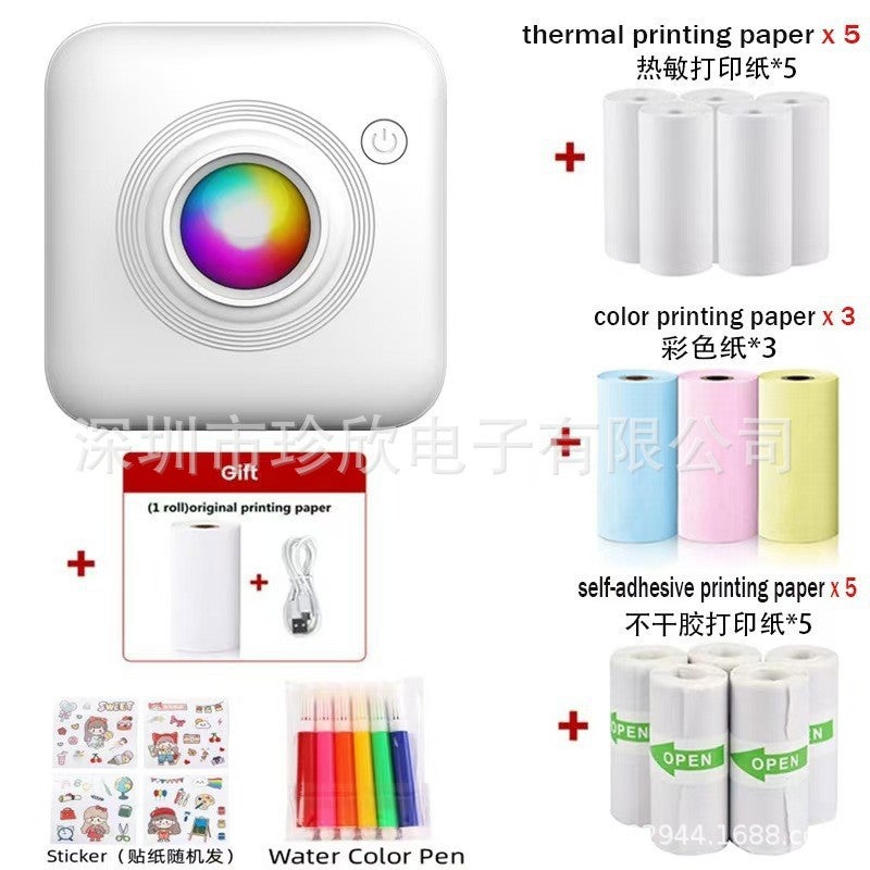 Mini Bluetooth Thermal Printer for Photos and Notes - Portable Wireless Printer Compatible with iOS &  Android - Image 1