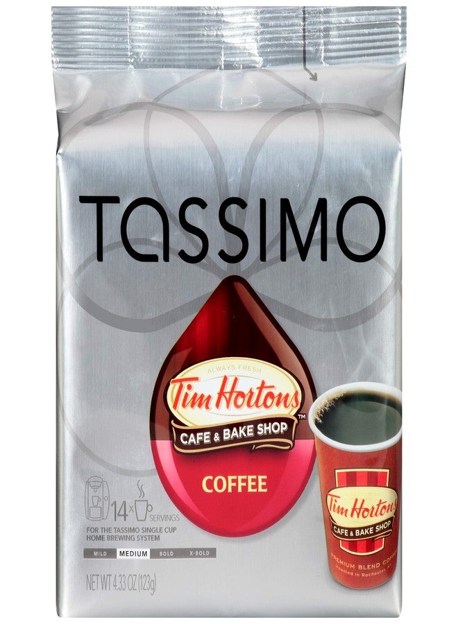 Tassimo Tim Hortons Cafe & Bake Shop Medium Roast Coffee T-Discs for Tassimo Single Cup Home Brewing Systems (14 ct Pack) - Image 1