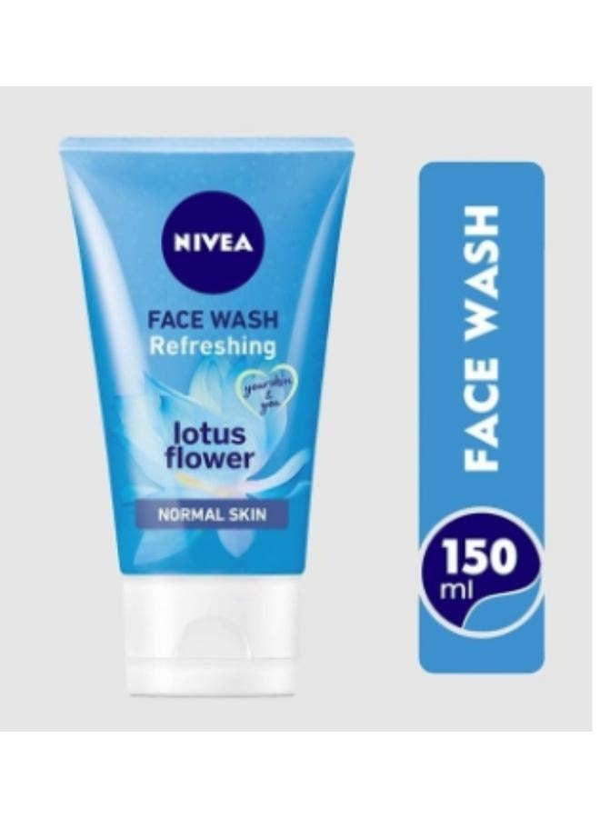 Nivea Two pieces of Nivea Fresh Face Wash Lotus Flower 150 ml  - Image 2