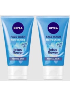 Nivea Two pieces of Nivea Fresh Face Wash Lotus Flower 150 ml  - Image 1