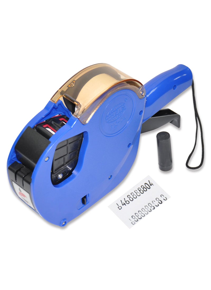 FIS - FIS Price and Date Label Machine 2 Line Printing, Blue Colour - FSPX04BL - Image 1
