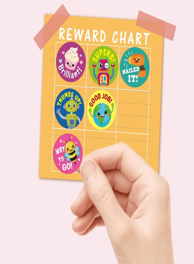 Gooji Small Reward Stickers for Kids, 1008 Pc. Sticker Pack for Teachers, Classroom, Small Motivational Class Supplies for Students, Boy Girl Toddler Good Job Incentive Behavior Preschool Kindergarten - Image 4