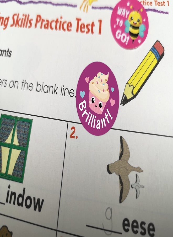 Gooji Small Reward Stickers for Kids, 1008 Pc. Sticker Pack for Teachers, Classroom, Small Motivational Class Supplies for Students, Boy Girl Toddler Good Job Incentive Behavior Preschool Kindergarten - Image 5