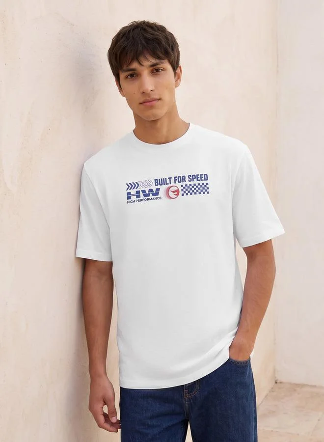 اس بي كاركترز Hot Wheels Cotton Crew Neck T-shirt