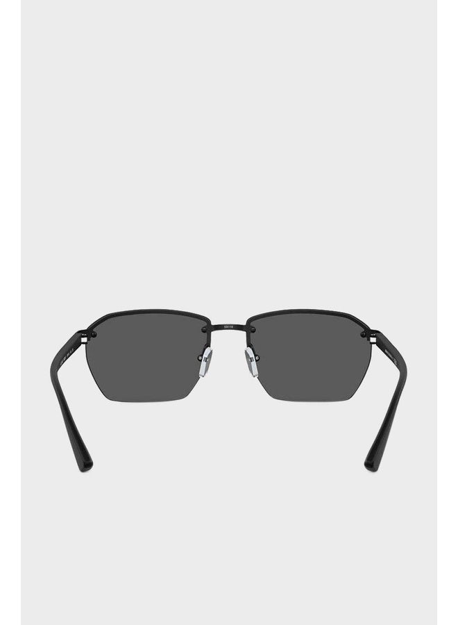 Armani Exchange Man RECTANGLE  SUNGLASSES- AX 2048S - lense size:59mm - MATTE BLACK - Image 4