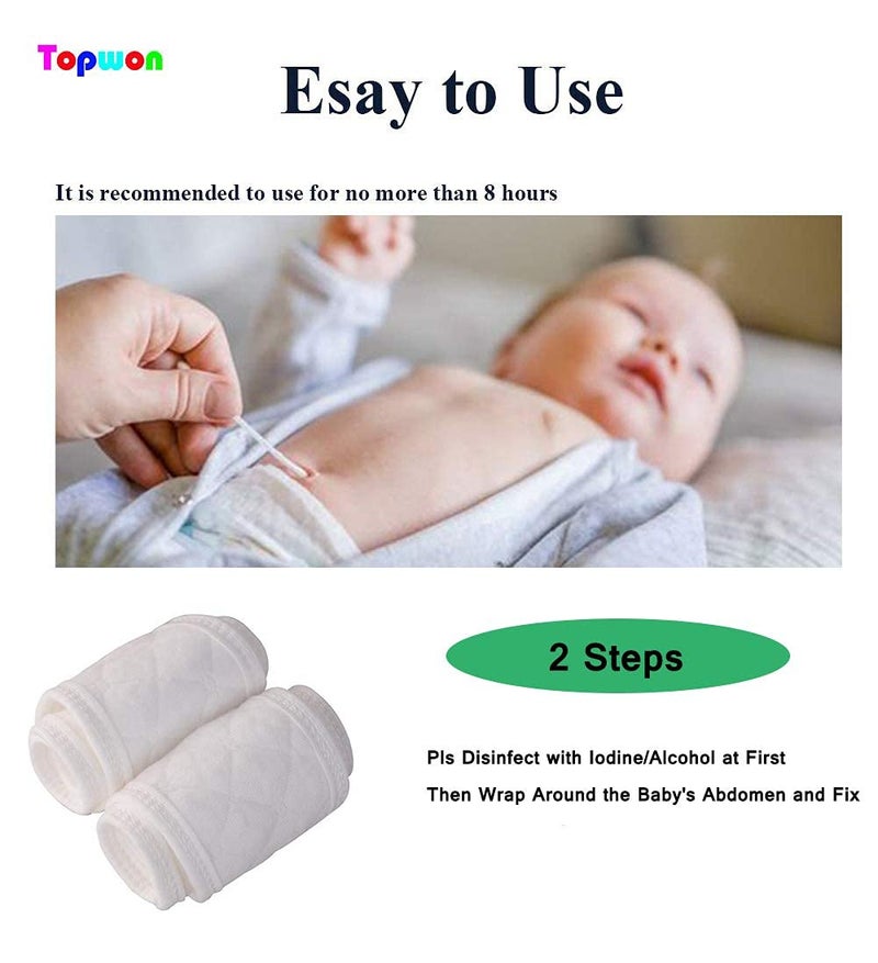 Topwon 10 Pcs Baby Belly Band Newborn Belly Binder Infant Umbilical Cord Band Belly Button Warp Registry Must Haves Gift Cotton - Image 5