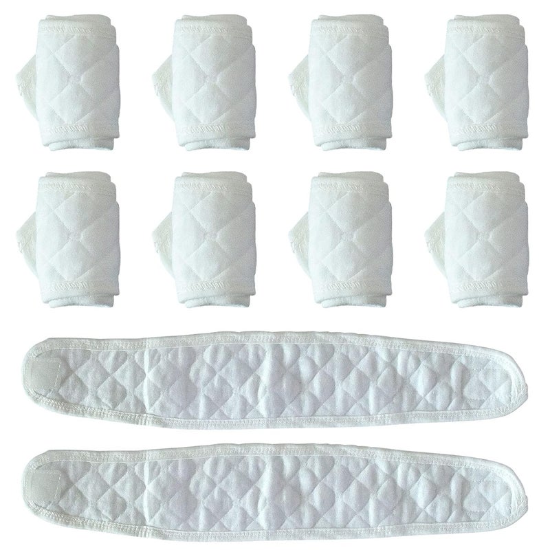 Topwon 10 Pcs Baby Belly Band Newborn Belly Binder Infant Umbilical Cord Band Belly Button Warp Registry Must Haves Gift Cotton - Image 1